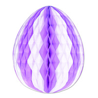 Easter Tissue Egg - Purple and White