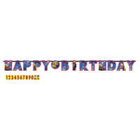 Captain Marvel Happy Birthday Jumbo Add an Age Letter Banner Kit