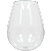 Stemless Wine Glasses Plastic 354ml x 8 Pack