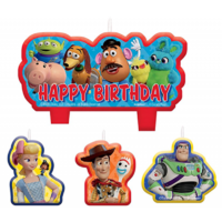 Toy Story 4 Party Supplies Candles 4 Piece Set