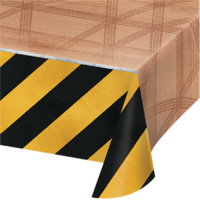 Big Dig Construction Tablecloth Plastic Rectangle 