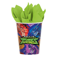 Rise of the TMNT Cups 8 Pack Paper