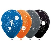 Outer Space Metallic Balloons Latex You Choose Qty & Colour 1 or 6pk