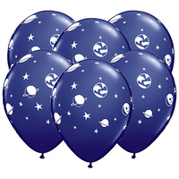 Space Fun Balloons [Colour: Navy] [Quantity: 6]