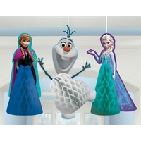 Frozen Honeycomb Hanging Decorations x3 Pack