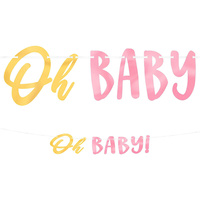Oh Baby Girl Letter Banner Kit