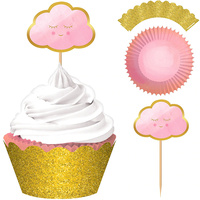 Oh Baby Girl Glittered Cupcake Kit for 24