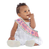 1st Birthday Girl Satin Sash Costume Accessory x1