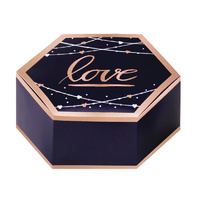 Navy Bride Favor Boxes Hot Stamped x8 Pack