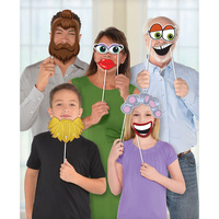 Photo Booth Photo Props Hair & Eyes 13 Pack