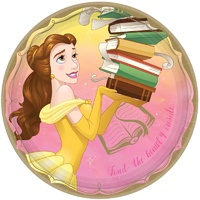 Disney Princess Once Upon A Time Round Belle Dinner Plates 8 Pack