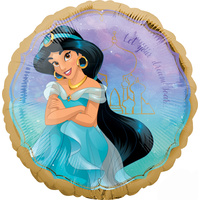 Aladdin Jasmine Once Upon A Time Disney Princess Round Foil Balloon