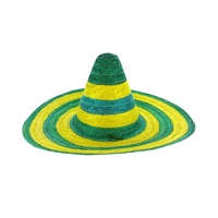 Australia Sombrero Green & Gold - Straw Hat