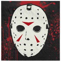 Halloween Friday the 13th Beverage Napkins 16 Pack