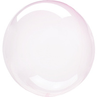 Crystal Clearz Petite Light Pink Plastic Round Balloon