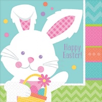 Hippity Hop Happy Easter Lunch Napkins 16 Pack