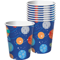 Space Blast Off Birthday Paper Cups 8 Pack