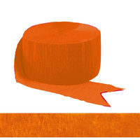 Orange Peel Crepe Paper Streamer Party Decoration