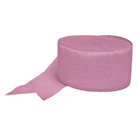 Pretty Pink Crepe Paper Streamer Party Decoration