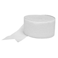 Frosty White Crepe Paper Streamer Party Decoration
