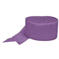 Purple Crepe Paper Streamer Party Decoration