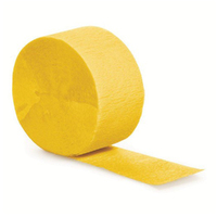 Butter Cup Crepe Paper Streamer Party Decoration