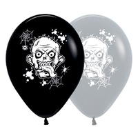 Halloween Zombie Horror Fashion Latex Balloons 25 Pack