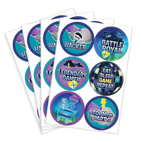 Battle Royal Stickers Loot Party Favours x24