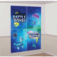 Battle Royal Scene Setter Back Drop With 12 Photo Props