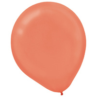 Pearl Rose Gold Latex Balloons 30cm 15 Pack