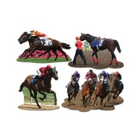 Melbourne Cup Horse Racing Cutouts 4 Large Decorations
