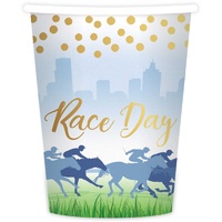 Melbourne Cup Race Day Hot Stamped Paper Cups 8 Pack