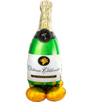Bubbly Wine Bottle Champagne AirLoonz Giant Foil Air Fill Balloon