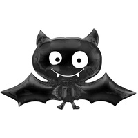 Halloween SuperShape Black Bat Foil Balloon