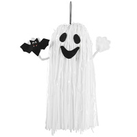 Halloween Fringe Friends Ghost Prop Hanging Decoration Fabric & Foil Fringe