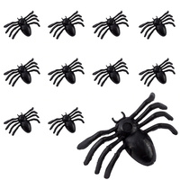 Halloween Mini Plastic Spiders 50 Pack