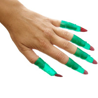 Halloween Witch Fingers Plastic Favours Set of 10