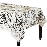 Halloween Spider Web Tablecover Plastic x1