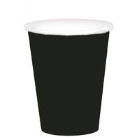 Jett Black Party Supplies Paper Cups 20 Pack