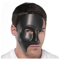 Halloween Phantom Mask Black Costume Accessory