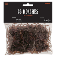Halloween Cockroaches Plastic Party Favours 36 Pack