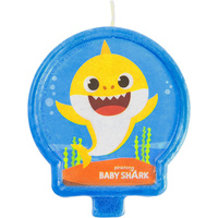 Baby Shark Wax Shaped Birthday Candle x1