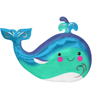 Happy Whale SuperShape XL Foil Balloon