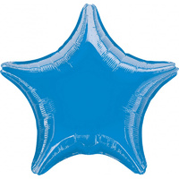 Star Shaped Metallic Blue Foil Balloon 