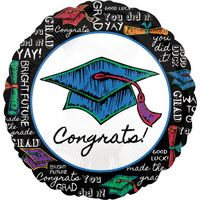Graduation Congrats You Did It Grad Round Foil Balloon