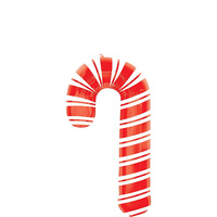 Christmas Holiday Candy Cane SuperShape Foil Balloon