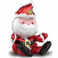 Christmas Sitting Santa Multi Air Fill Foil Balloon