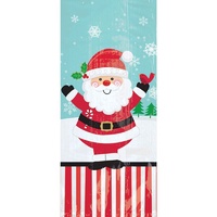 Jolly Santa Small Cello Loot Favour Treat Bags 20 Pack