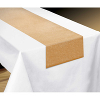 Gold Luxury Table Runner Metallic Fabric