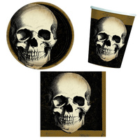 Halloween Boneyard 8 Guest Tableware Party Pack